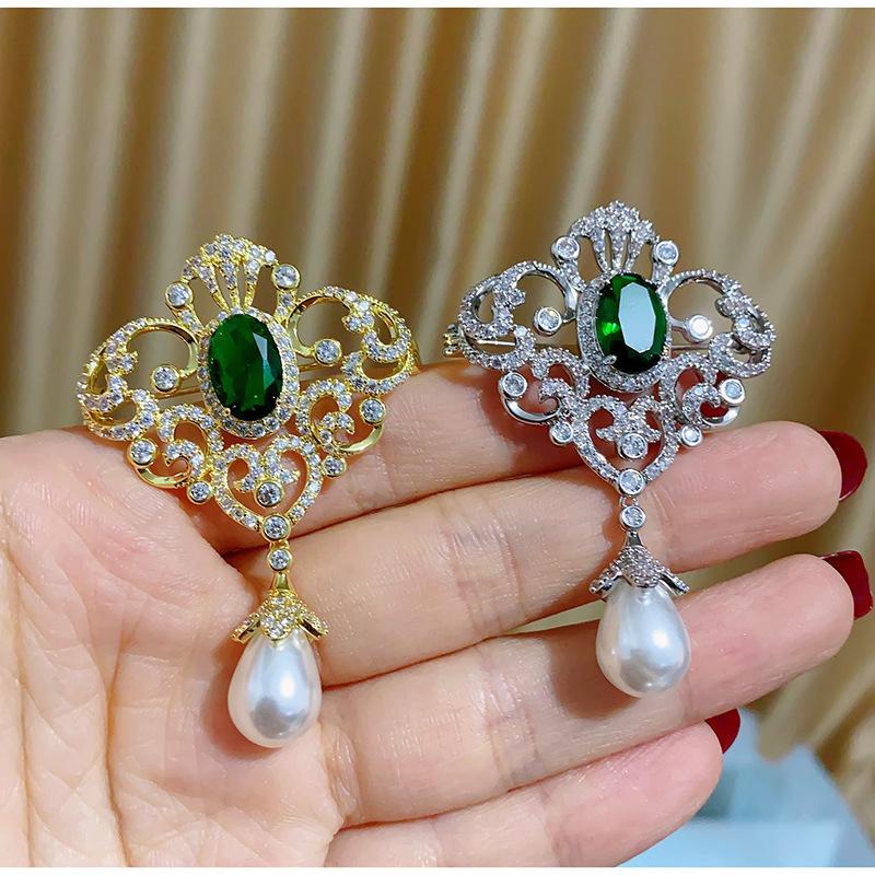 Senior-Broschen, Blumen-Blatt-Brosche, Anstecknadeln für Damen, Anzug-Anhänger, modische Broschen, Schmuck