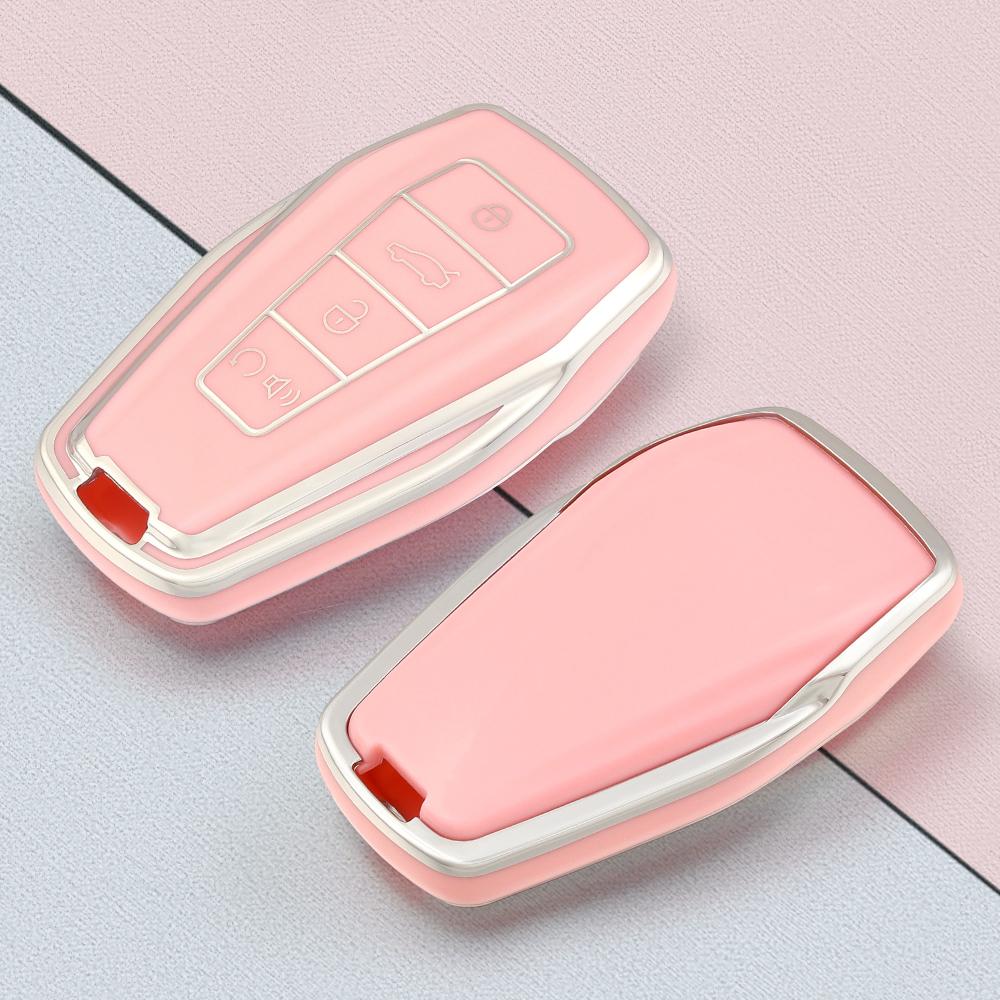 Full Signal Car Key Case Cover For Geely Key Fob Cover Multicolor for Geely Coolray X6 Emgrand Global Hawk GX7 Accessories