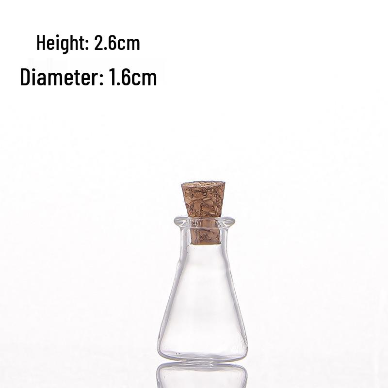 Mini Irregular Star-Shaped Glass Wishing Bottle Cone прозрачный