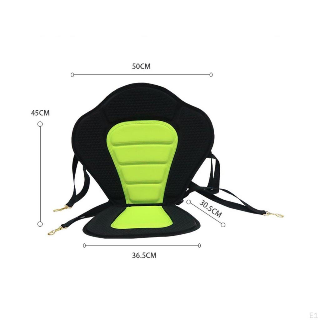 Kayak Seat Backrest EVA Padding Padded Quick Install Canoe Back Support for