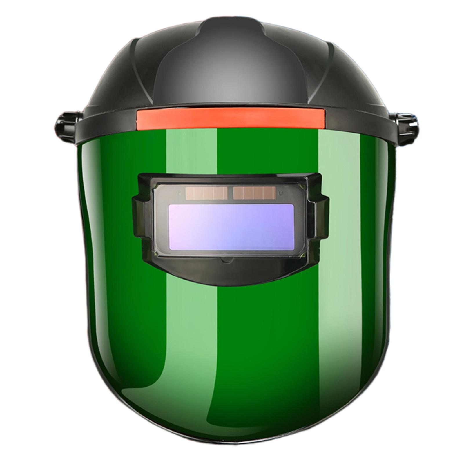 Solar Fully Auto Darkening Adjustable Range Flip Electric Darkening Welding Protective Mask Helmet Lens Large Viewing