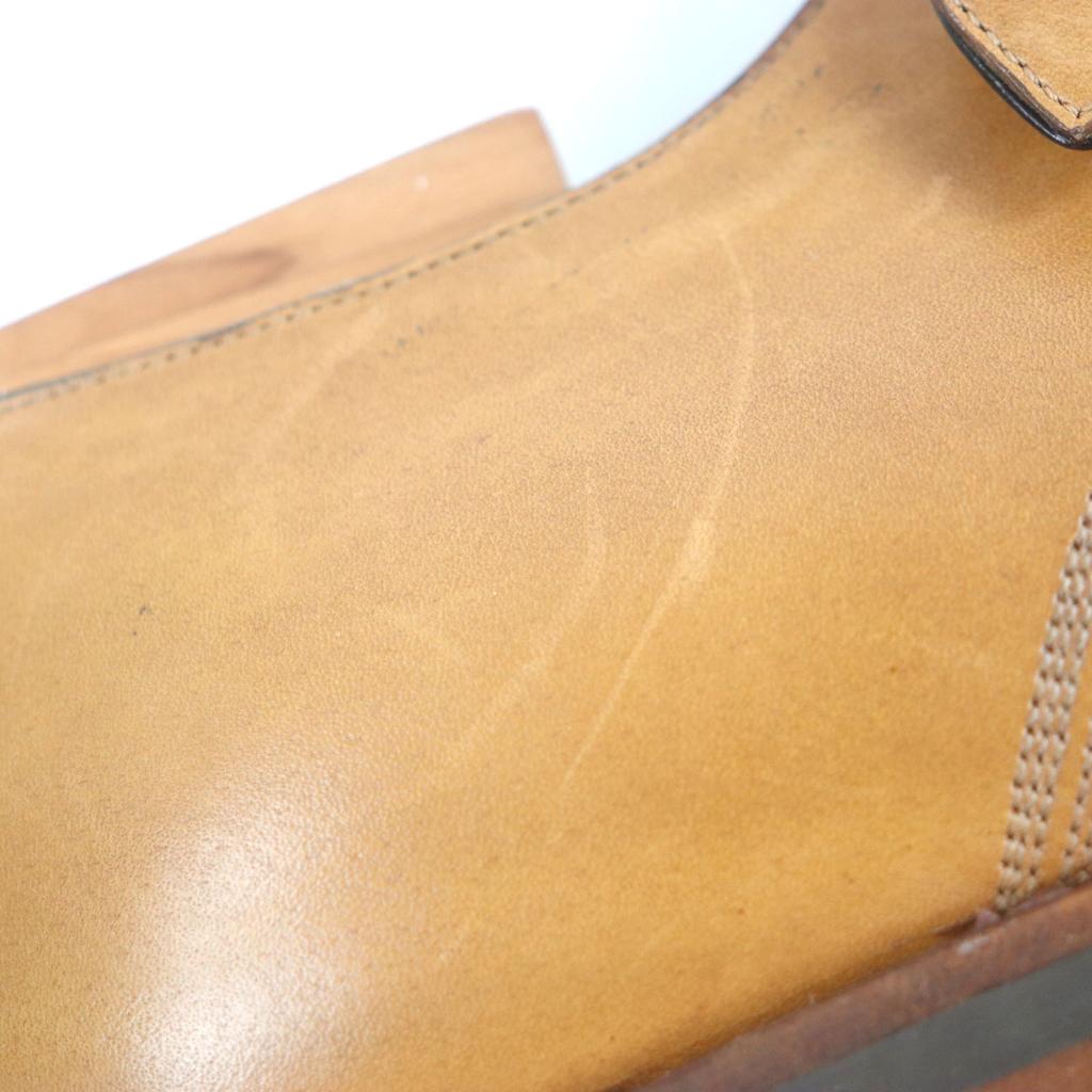 Doskonałe skórzane buty BALLY SCRIBE Double monk strap gładki nosek Brązowe męskie 8 Używane