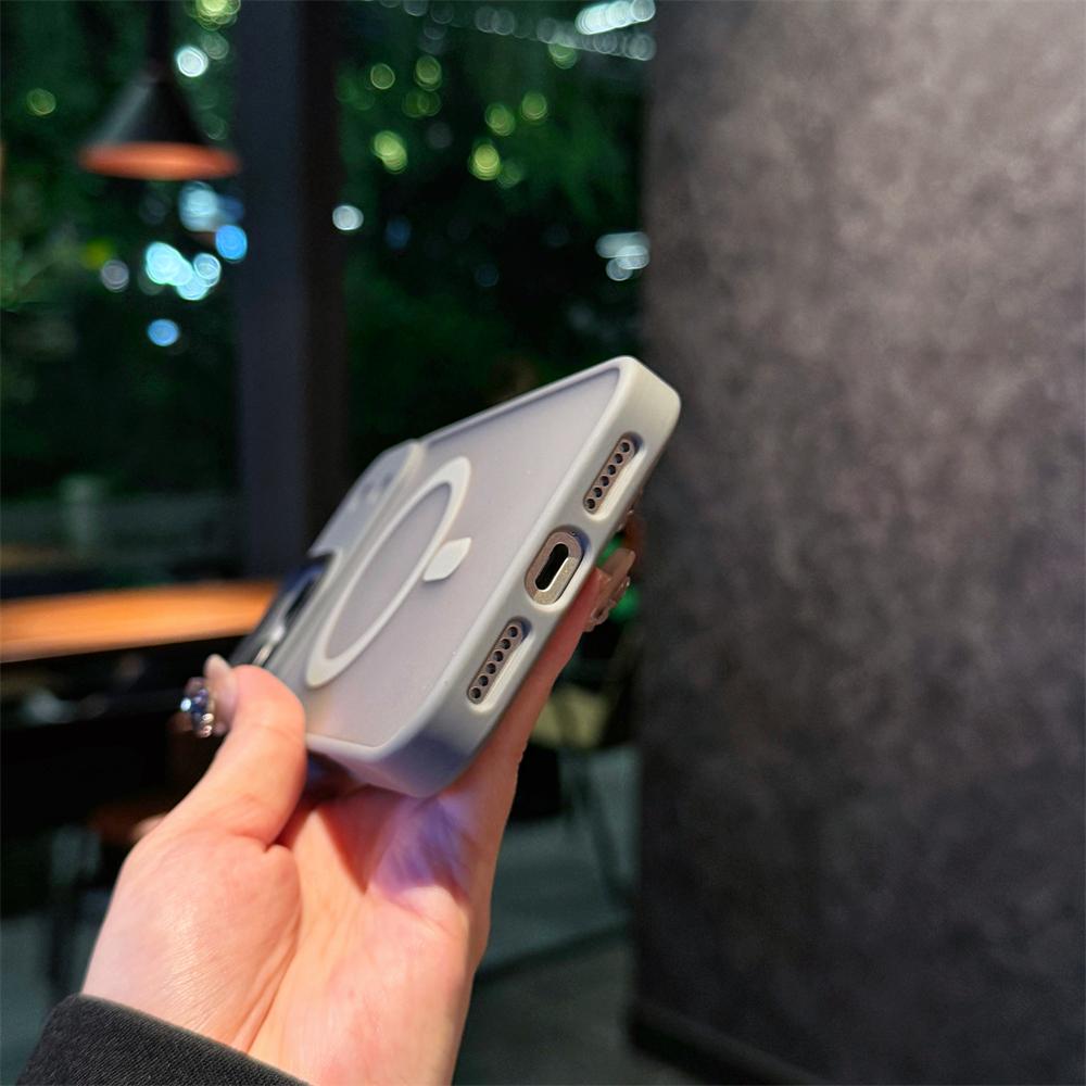 Magnetic Wireless Charge For Magsafe Case For iPhone 17 16 15 14 13 12 Pro Max  Plus Shockproof Transparent Bumper Cover