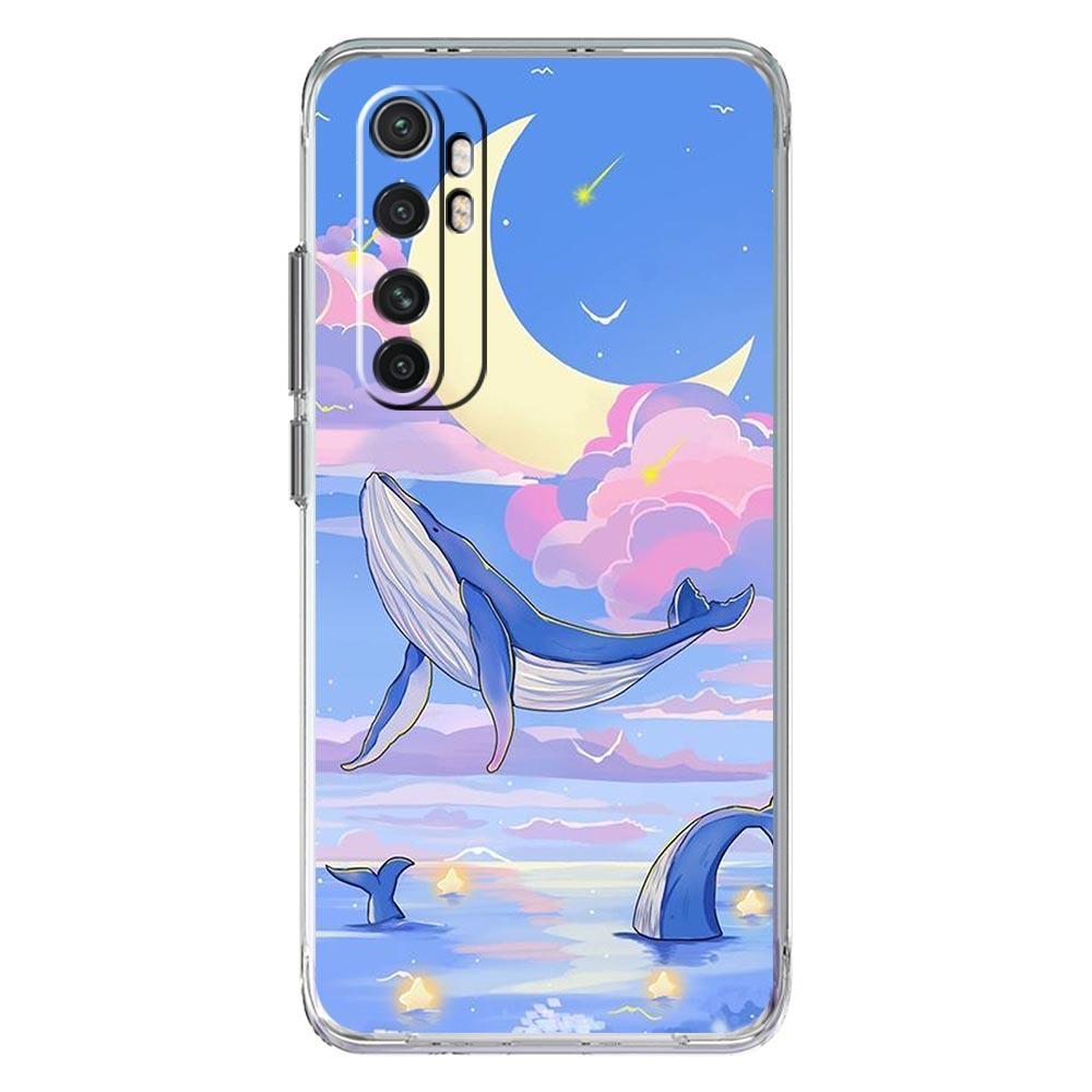 Phone Case For Xiaomi Poco X6 X5 NFC X3 F6 F5 Pro F4 F3 M3 14 13T 12T 12 13 Lite 11 Mi 5G Cover Orca ocean lovely killer whale