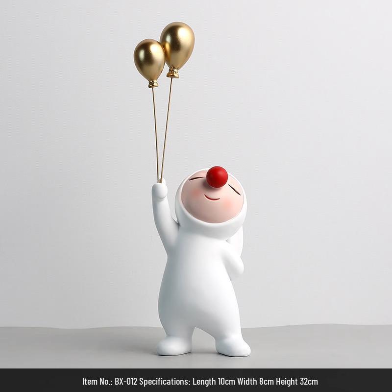 Rabbit Luxury Dual-Sided Balloon Ornaments for TV Cabinet & Living Room