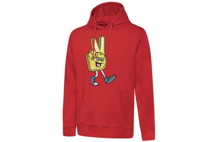 Converse Sweatshirts Men s Red Hooded Moderate Regular 10019083-A02 M