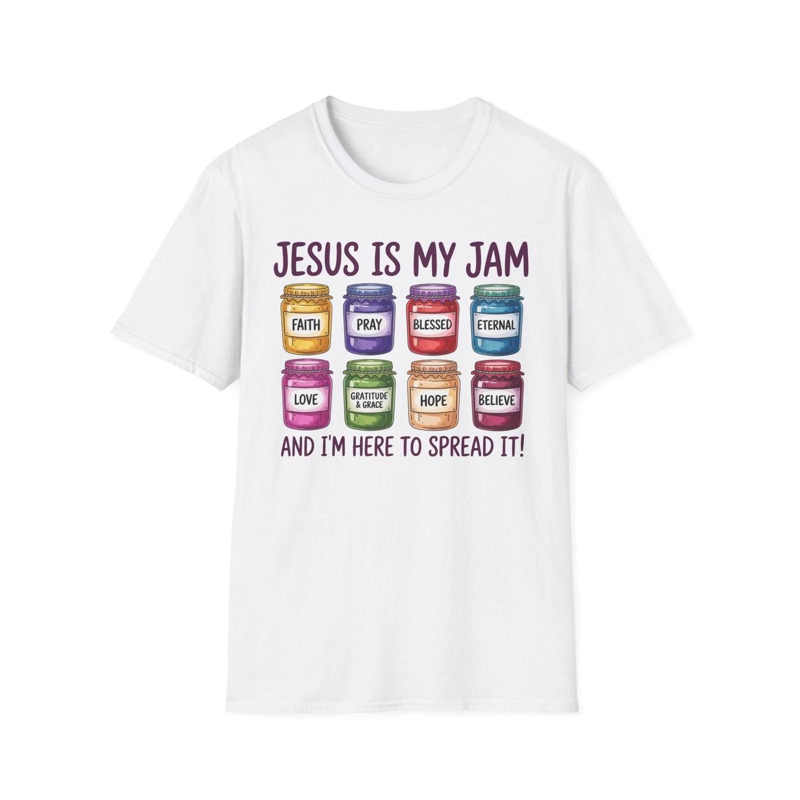 Jesus Is My Jam T-Shirt, Faith-Based Tee, Christian Apparel, Inspirational Gift XL