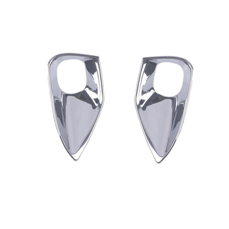For Lexus NX 250 260 350h 350 F   2024 ABS Chrome Front Fog Light Lamp Covers Trim Frame Exterior Car Eyebrow Decor 2Pcs