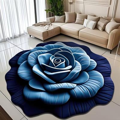 Tappeto da Pavimento con Fiori di Peonia Tappeto per Soggiorno Casa Resistente alle Macchie Facile da Pulire Tappetino da Bagno Assorbente Tappetino d'Ingresso per Cucina Bagno Ingresso