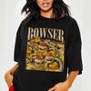 Vintage Bowser Printed Womens Tshirt for Spring and Summer Fashion Trend Pure Cotton Top Neutral Short Sleeved Tshirt