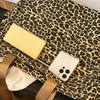 Women's New Shoulder Bag Leopard Print Casual Shopping Bag Large Capacity European and American Fashion Solid Color Tote Bag CLE