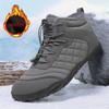 Winter Men's Women's Warm Snow Boots Waterproof Anti Slip Outdoor Hiking Boots Casual Winter Booties Plush Warm Cotton Boots
