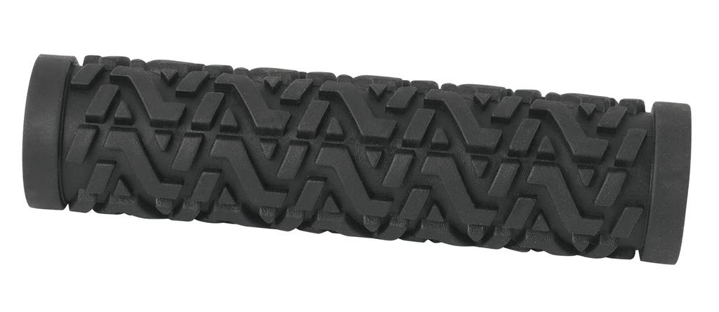 FORCE bicycle grip FORCE rubber 22.2mm diameter black grip length