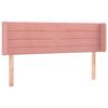 VidaXL LED Headboard Bedroom Furniture Double Bed Accessory Head of Bed Frame Interior Pink 3123429