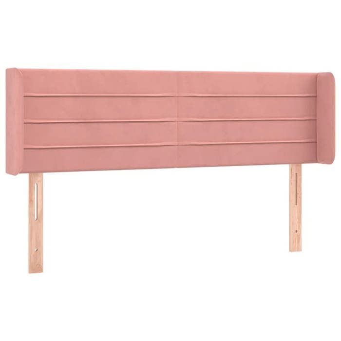 VidaXL LED Headboard Bedroom Furniture Double Bed Accessory Head of Bed Frame Interior Pink 3123429