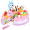 Kids' Cake and Fruit Cutting Playset - Fun Kitchen Toys for 3-Year-Olds