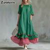 Women's Vacation Casual Short Sleeve Printed Dress