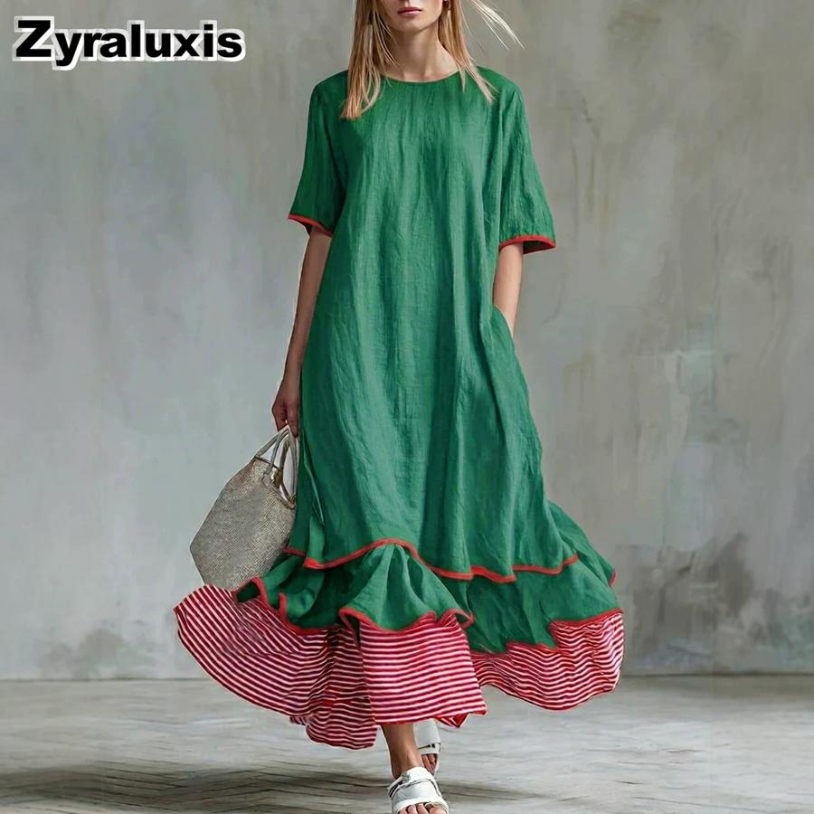 Women's Vacation Casual Short Sleeve Printed Dress