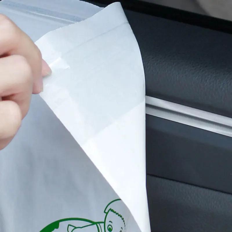 60PCS Car Garbage Bag Disposable Trash Bags Sticking Type Auto Storage Bag for Car Home Office Kitchen Accessories Universal