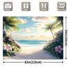 Paradise Beach Tapestry for Travel Lovers, Nature and Coastal Style Room