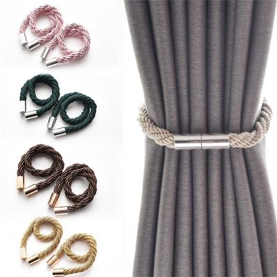 1pcs Curtain Magnet Buckle Curtain Buckle Binding Rope Punch-free Installation Decor Hanging Pendant Curtain Tie Buckle