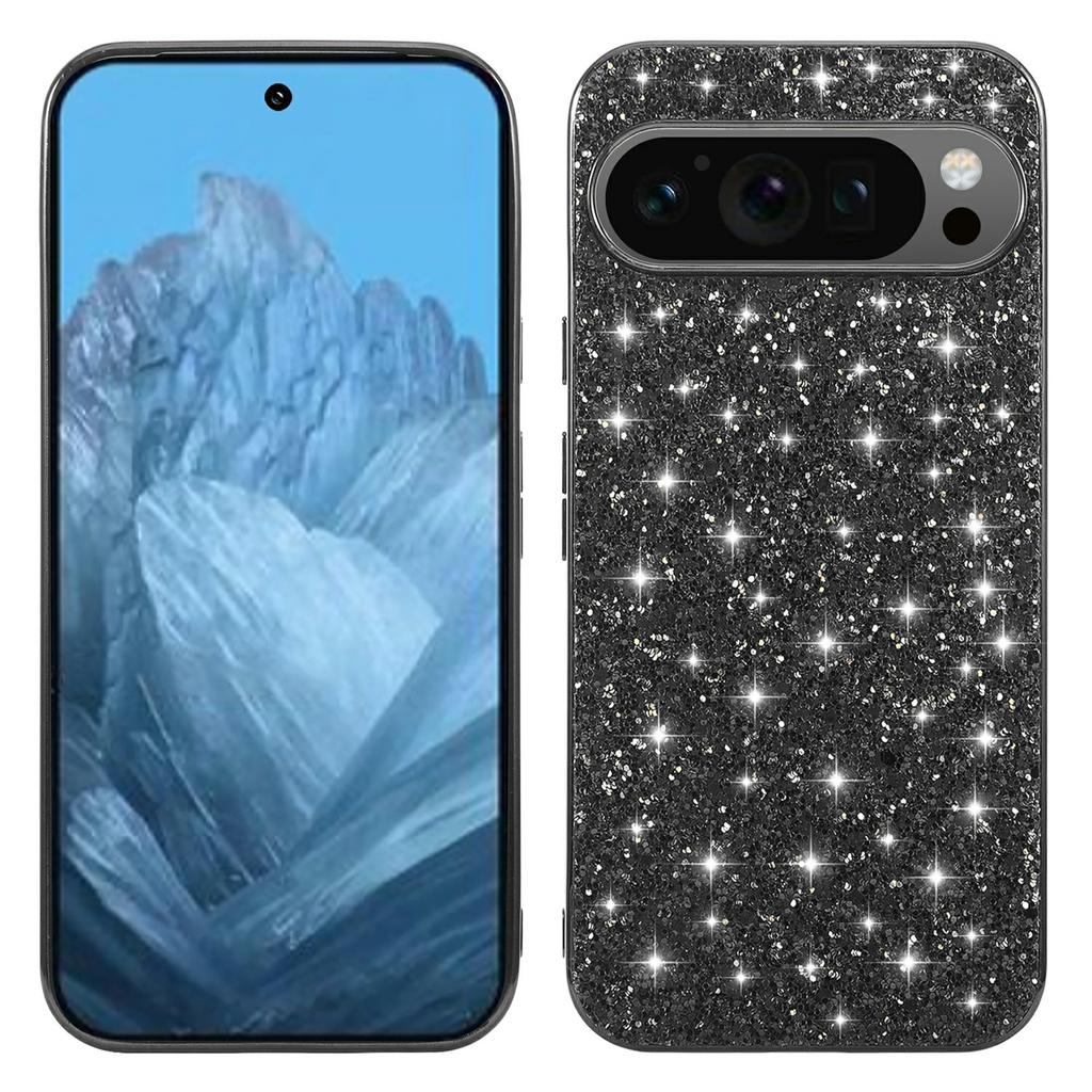 For Google Pixel 10/10 Pro Case TPU + PC Sparkling Glitter Phone Back Cover