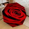 1PC Rose Flower Automatic Open/Close Umbrella with Windproof, 8-Rib Sturdy Canopy, Durable Ribs, Fashionable Design, 1302a
