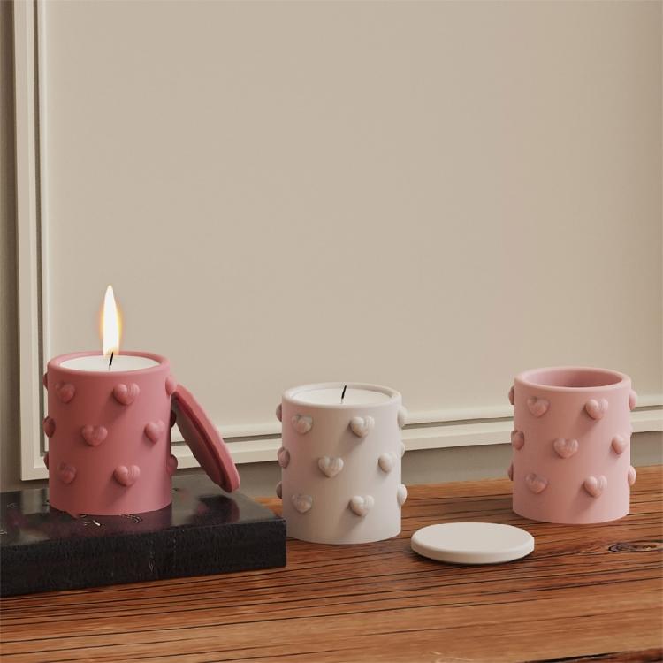 High Quality Silicone Heart Embossed Box DIY Resin Moulds For Crafting Heart Embossed Storage Boxes And Flower Pots