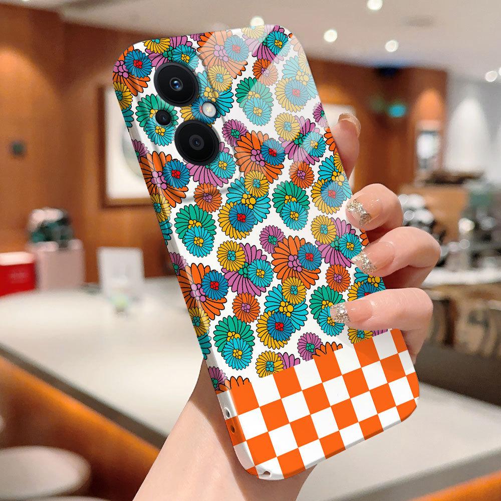 All-inclusive-Film-Telefonhülle, Cartoon-Modedesign, Hartschale, vollständige Abdeckung, stoßfeste Kamera-Schutzhülle für OPPO Realme OnePlus Infinix Tecno