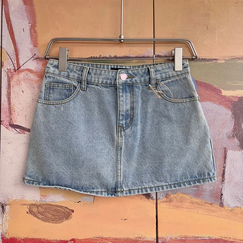 

Foreign Trade Original Order WF Won tstopsearching American Gyaru Versatile Slimming Denim Short dress C111242 Blue XL