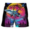 3D Print Shark Short Pants For Men Summer Personality Animal Unisex Harajuku Beach Shorts Vacation Surfing Swim Trunks Clothing