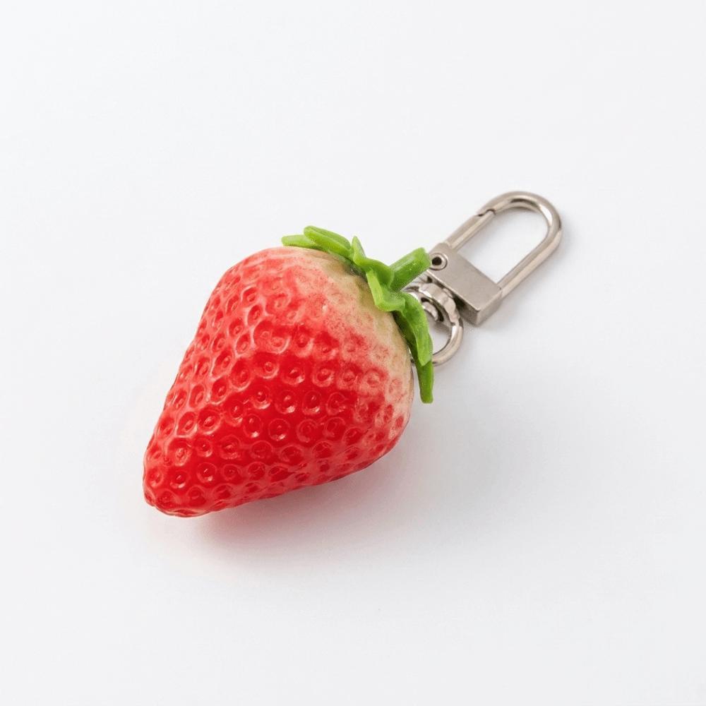 Simulated Fruit Fruit Keychain Cute Cartoon Food Keychain Cartoon Fruit Pendant Car Key Accessory