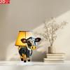 Abstract calf animal table lamp, creative acrylic home decoration, bedroom decoration, cow head lamp ornament bedside decoration