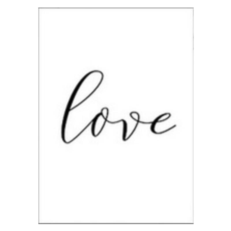 Holding Hands Love Quote Family Poster Nordic Black & White Minimalist Canvas PaintinWall Pictures for Living Room Bedroom Home Wall Decor No Frame