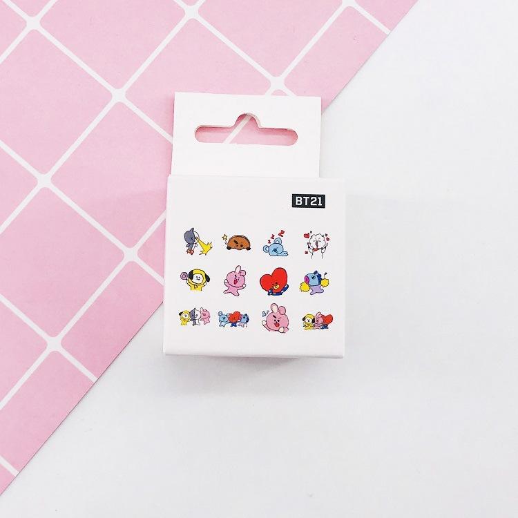 buy new korean idol group bts blackpink bt21 stickers round tape note account book stickers scrapbooking diary stationery supply at affordable prices free shipping real reviews with photos joom