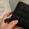 Wallet PU Leather Large Capacity 2 Fold 8 Card Slot Zipper Design for Keys Coins Black