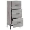 Vidaxl Cabinet, Sonoma Grey Oak, 34.5X34X90 Cm Material Wood-Based