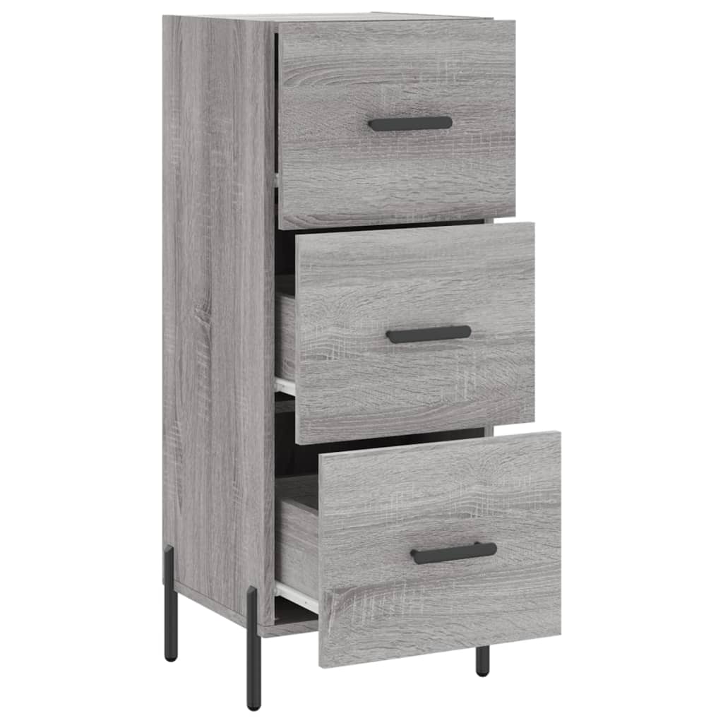 Vidaxl Cabinet, Sonoma Grey Oak, 34.5X34X90 Cm Material Wood-Based