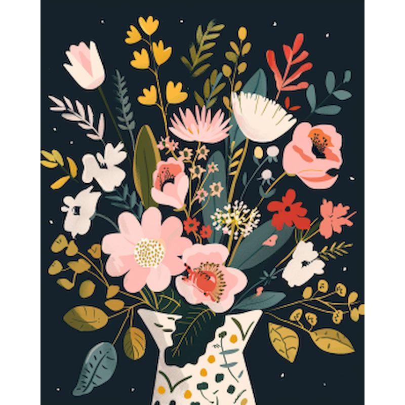 

GATYZTORY DIY Painting By Numbers Paint Kit Flowers Drawing By Numbers Adults Crafts Home Decors On Canvas Number Painting 30x20cm no frame
