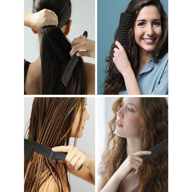 1pcs Large Wide-Tooth Comb, Smooth Styling For Long, Anti-Static, Suitable For Women And Men's Wet And Dry Hair Detangling Brush, Hair Comb