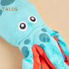 Plush Octopus Dog Toy Tough Dog Chew Toy for Aggressive Chewers Octopus Cotton Rope Tug-of-War Toy for Puppy Teeth Cleaning