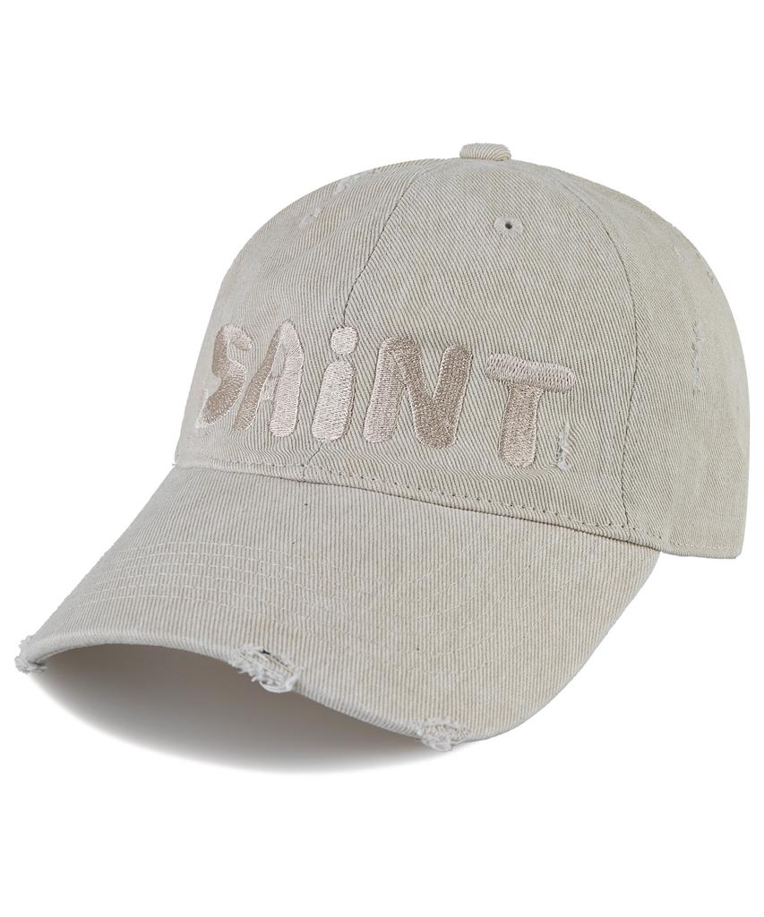 Wig Saint Damaged Pigment Ball Cap - Light Beige