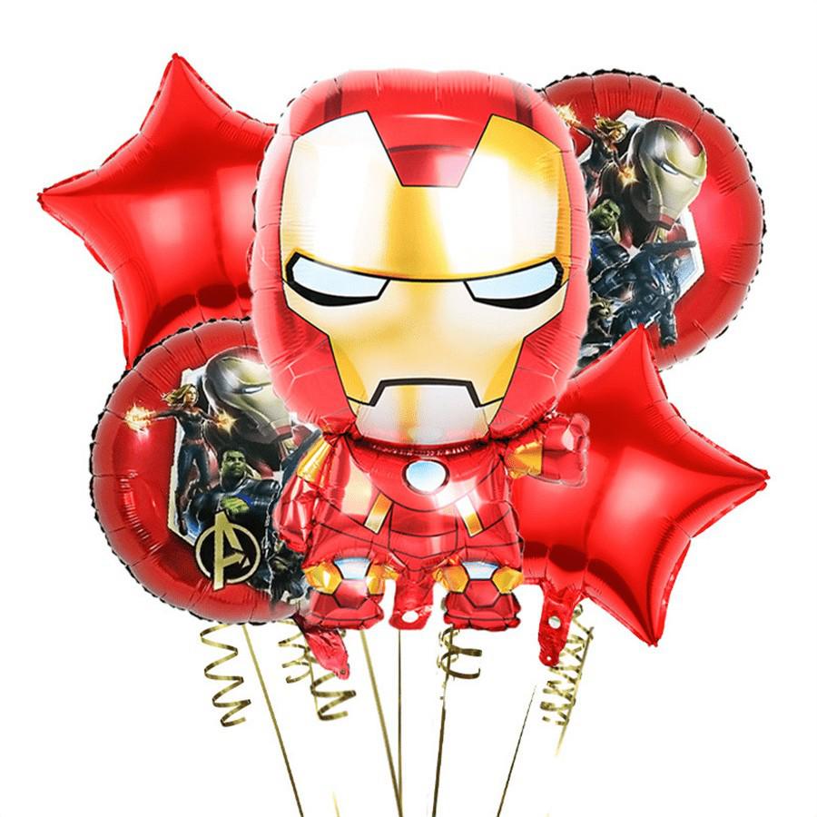 

Набор воздушных шаров для дня рождения Супергерои Капитан Америка и Человек-Паук