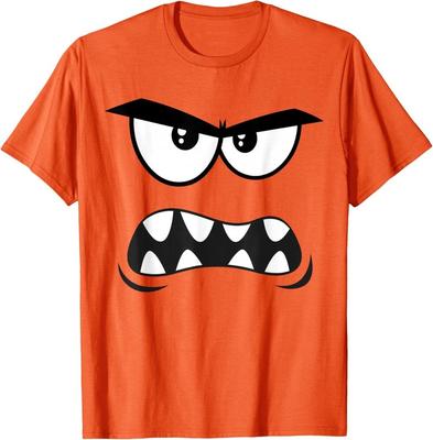 Gruselige Karotten Gesicht Lustiges Halloween Erwachsene T-Shirt