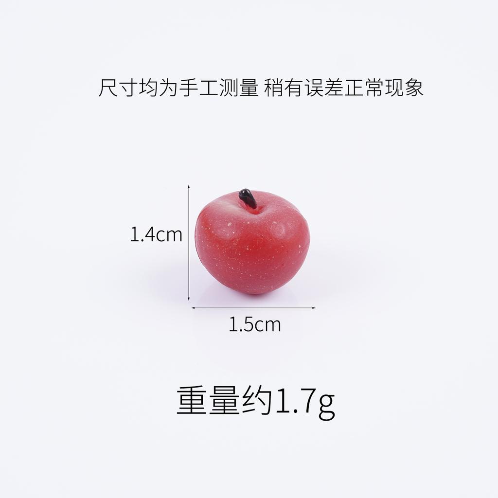 20PCS Mini Simulated Apple Fake Fruit Model Decoration Fruit Accessories Photography Props Handmade DIY Home Decoration