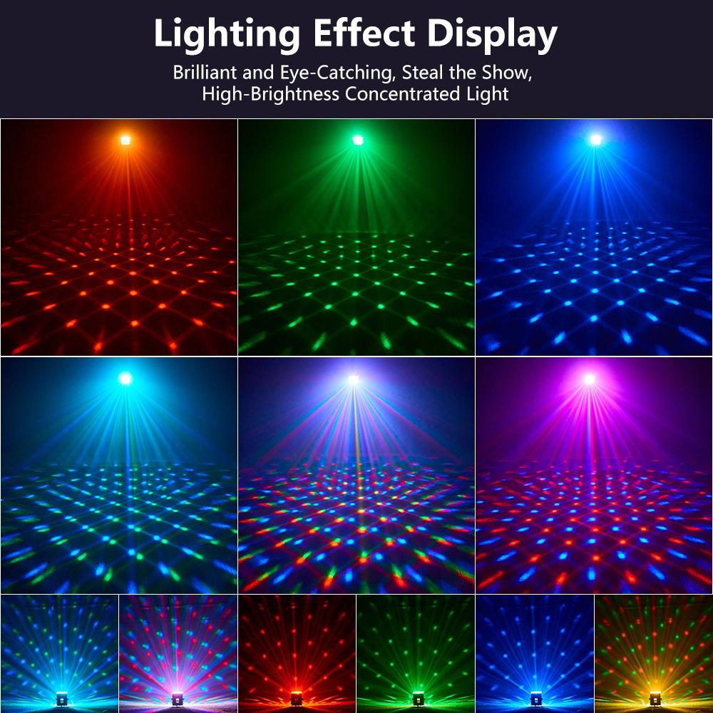 Disco Party Ball Night Light DJ Disco Light Sound Activated 6 Colors LED Light For Home Room Dance Parties