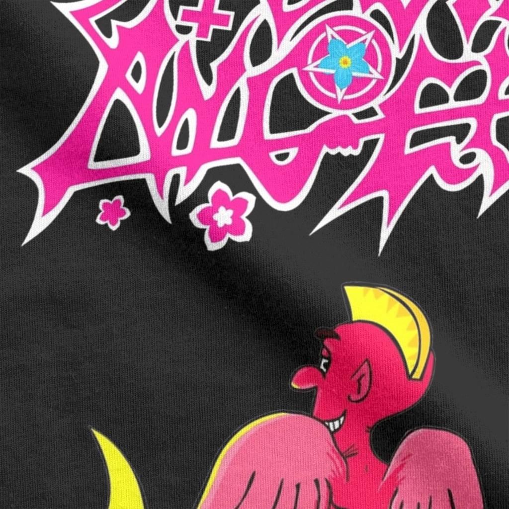 Morbid Angel Pink Devil T Shirt Men 100% Cotton Fun T-Shirts Crewneck Band Tees Short Sleeve Clothing