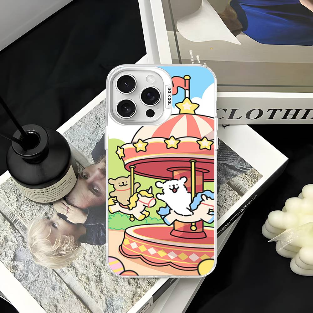 

Lovely Line Dog Maltese Phone Cases For iPhone 17 16 15 14 13 12 11 Plus Pro Max Colorful Case iPhone 14 pro