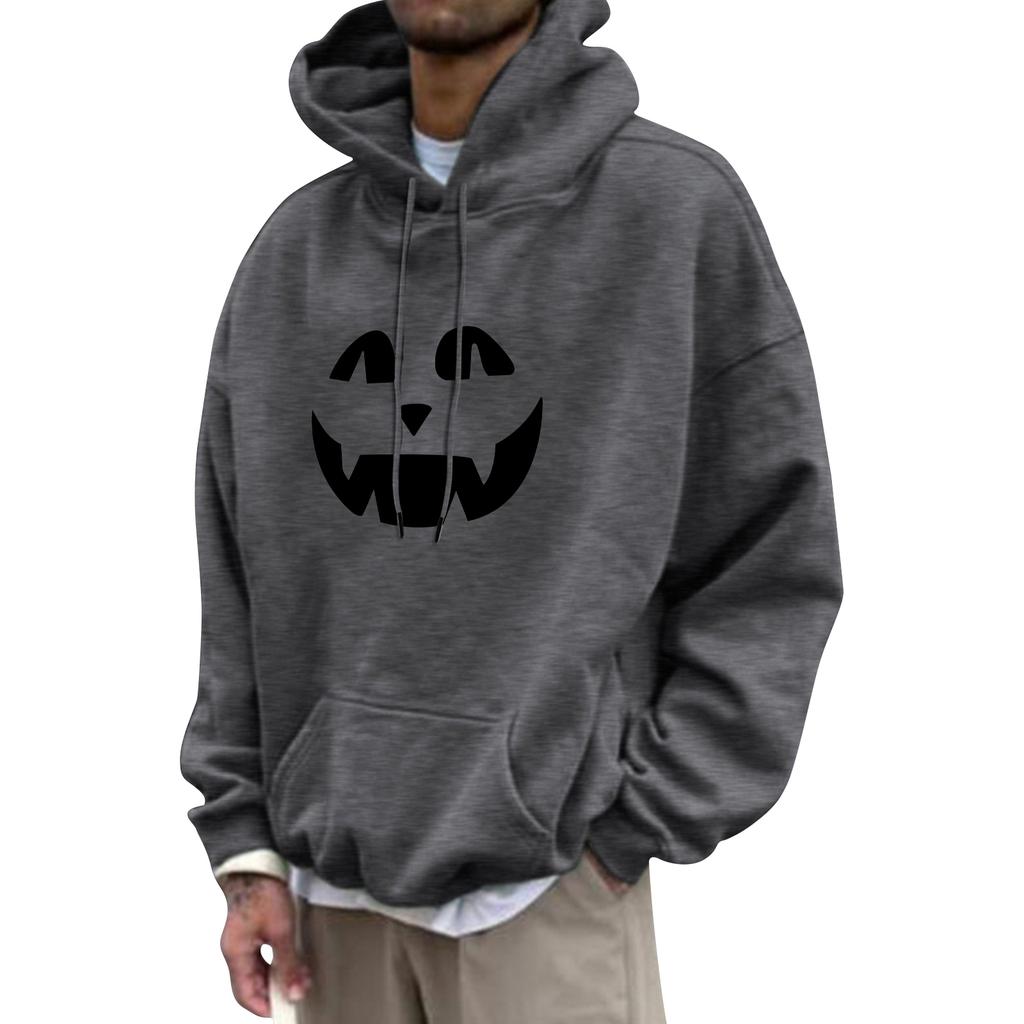 Unisex Casual Fashion Top With Drawstring Hoodie And Printed Sweatshirt