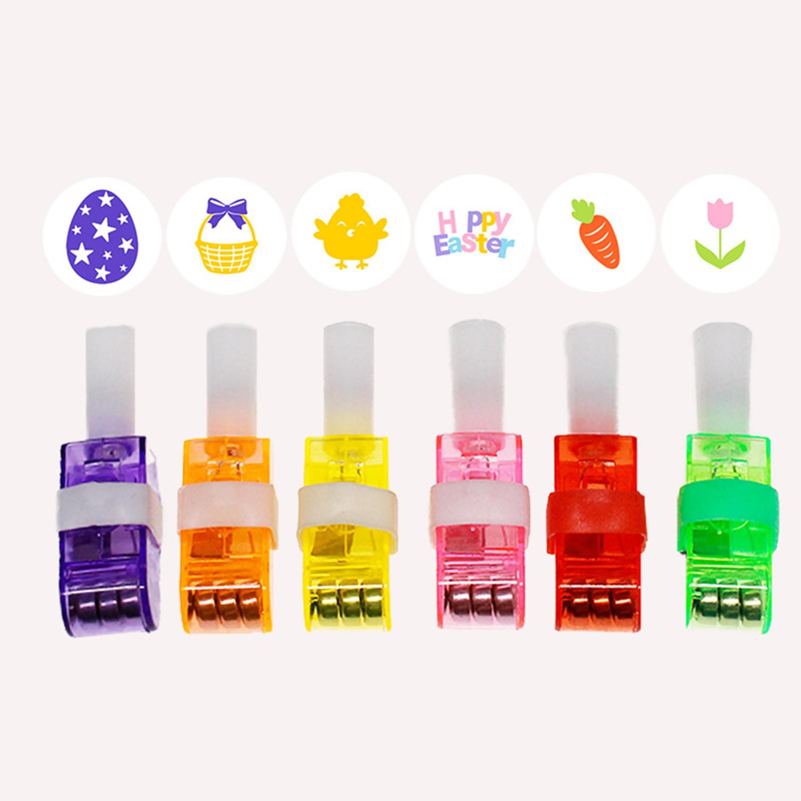 

36pcs Kids Finger Lights LED Finger Light Projection Easter Theme Luminous Finger Flashlight Battery Powered Farm Glow Party Favors One Size